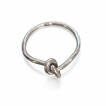 Load image into Gallery viewer, El Nudo Ring – Knot Detail Band in .925 Sterling Silver