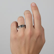 Load image into Gallery viewer, Alambre Ring - Handmade 7 mm .925 Sterling Silver Ring in Mexican Silver