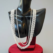 Load image into Gallery viewer, Rope Chain - Handmade 46 cm .925 Sterling Silver Chain in Mexican Silver
