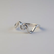 Load image into Gallery viewer, Encanto Ring – Delicate Engagement Band in .925 Sterling Silver