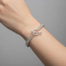 Load image into Gallery viewer, Cobra Bracelet – Bold Snake-Style Chain in .925 Sterling Silver
