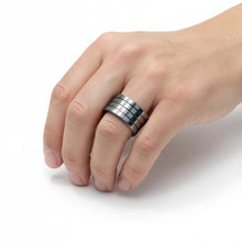 Load image into Gallery viewer, Wide Silver Band Ring – Bold Everyday Statement in .925 Sterling Silver
