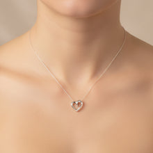 Load image into Gallery viewer, Corazon Hollow Pendant - Handmade Hollow Heart .925 Sterling Silver Pendant in Mexican Silver
