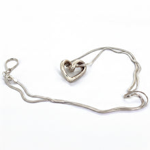 Load image into Gallery viewer, Corazon Hollow Pendant - Handmade Hollow Heart .925 Sterling Silver Pendant in Mexican Silver
