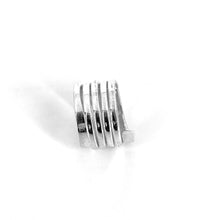 Load image into Gallery viewer, Flattened Wire Ring – Modern Sculpted Band in .925 Sterling Silver
