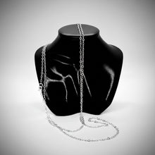 Load image into Gallery viewer, Largo Necklace - Handmade Long 40 Inch .925 Sterling Silver Necklace in Mexican Silver
